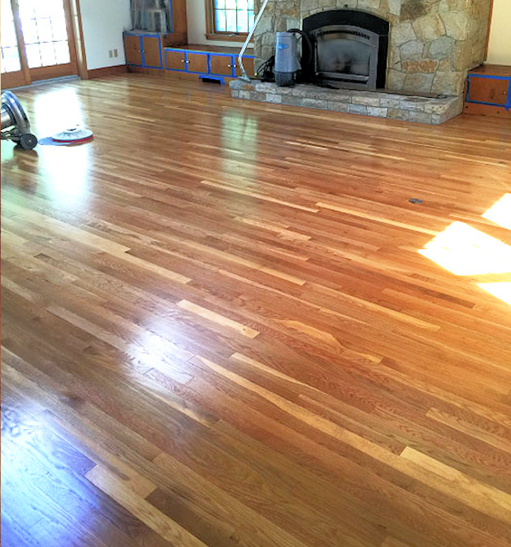 New white oak hardwood flooring