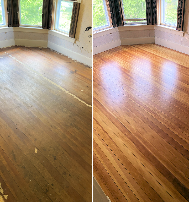 Fir hardwood flooring